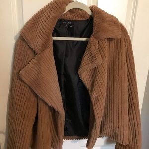 Brown Faux Fur Jacket